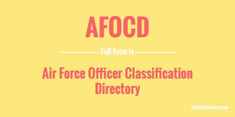 afocd-full-form