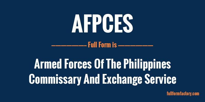 afpces-full-form