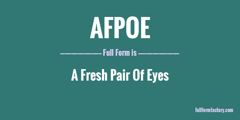 afpoe-full-form