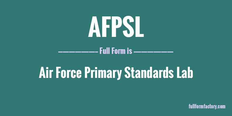 afpsl-full-form