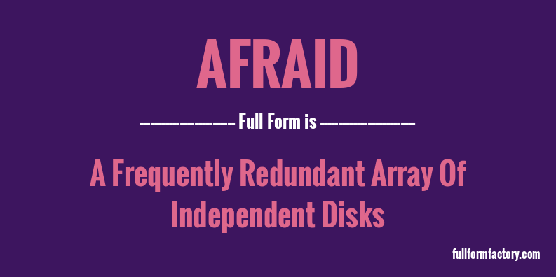 afraid-full-form
