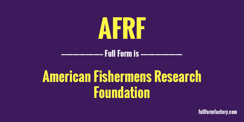 afrf-full-form