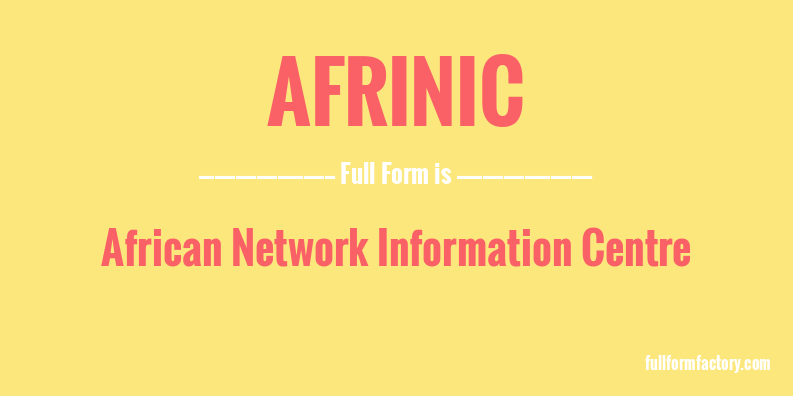 afrinic-full-form