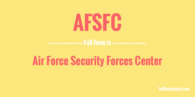afsfc-full-form