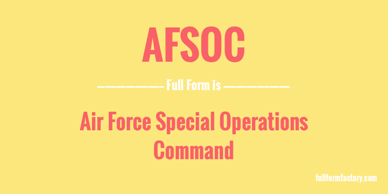 afsoc-full-form