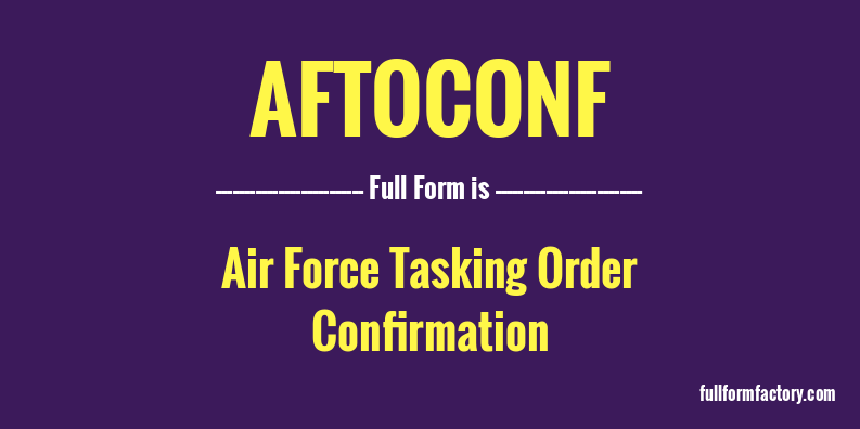 aftoconf-full-form