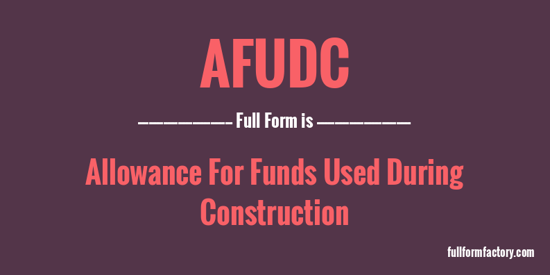 afudc-full-form