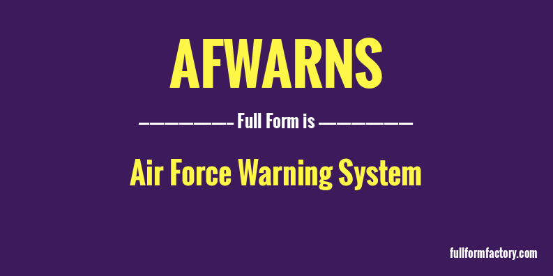 afwarns-full-form