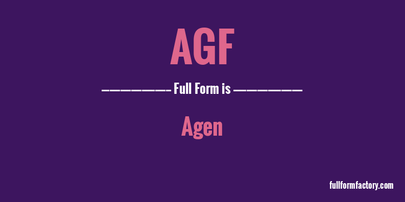 agf-full-form