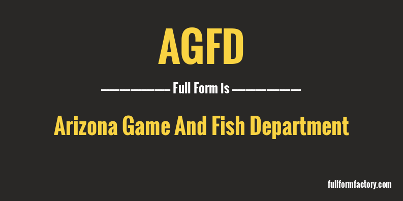agfd-full-form