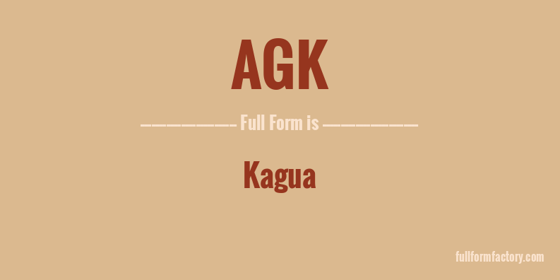 agk-full-form