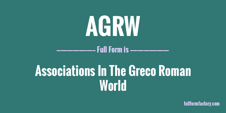 agrw-full-form