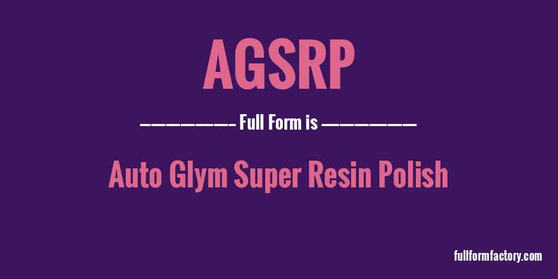 agsrp-full-form