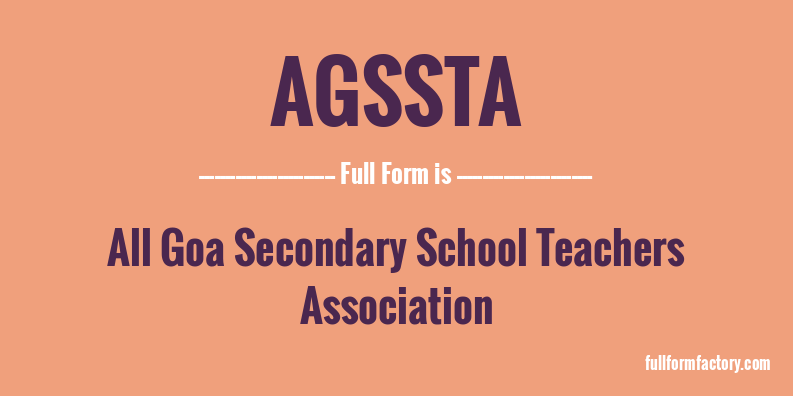 agssta-full-form