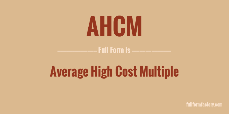 ahcm-full-form