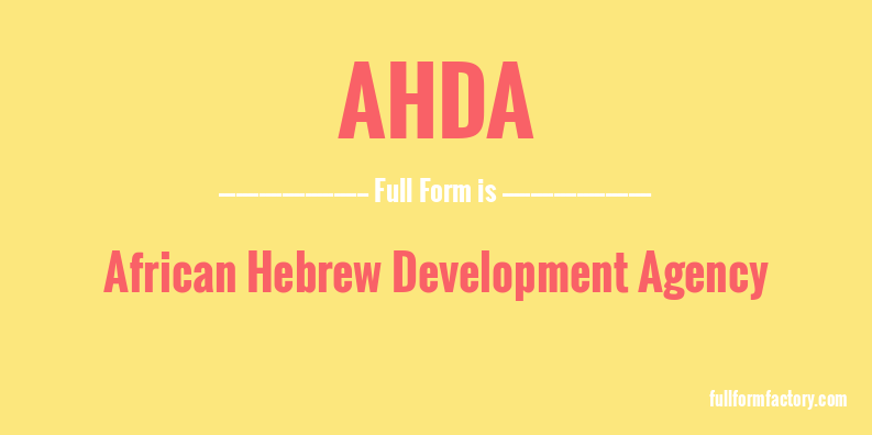 ahda-full-form