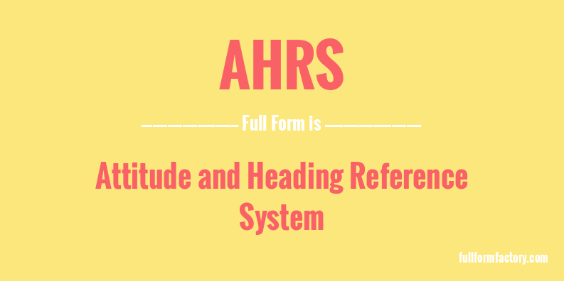 ahrs-full-form