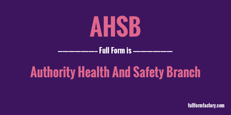 ahsb-full-form