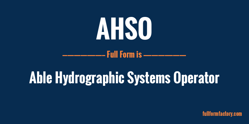 ahso-full-form