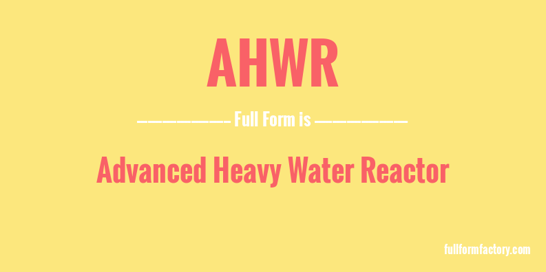 ahwr-full-form
