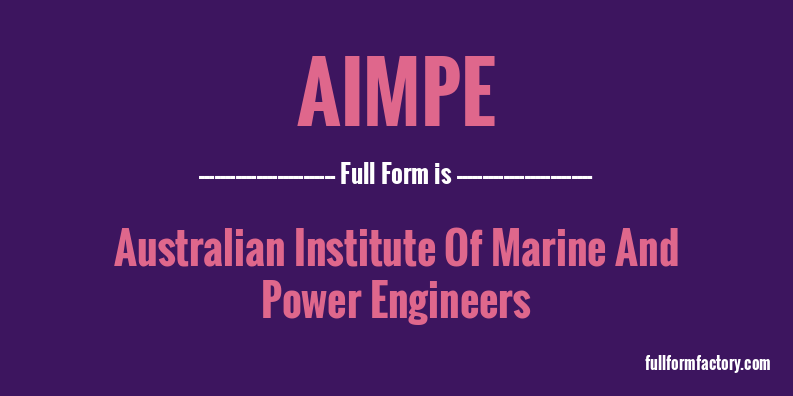 aimpe-full-form