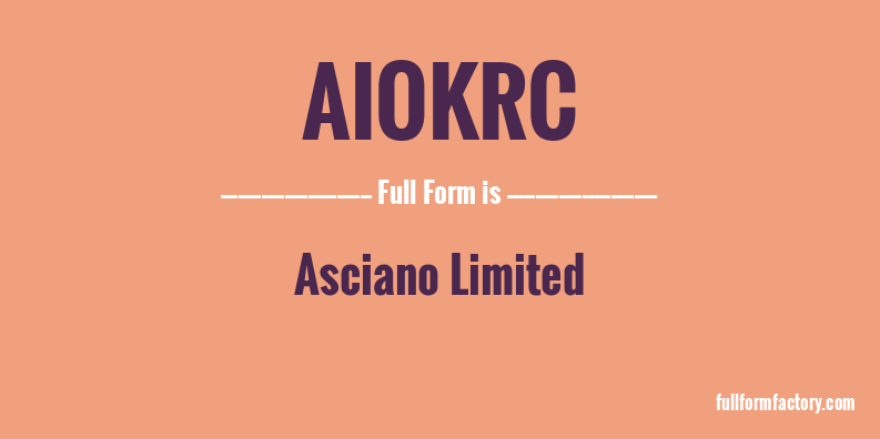 aiokrc-full-form