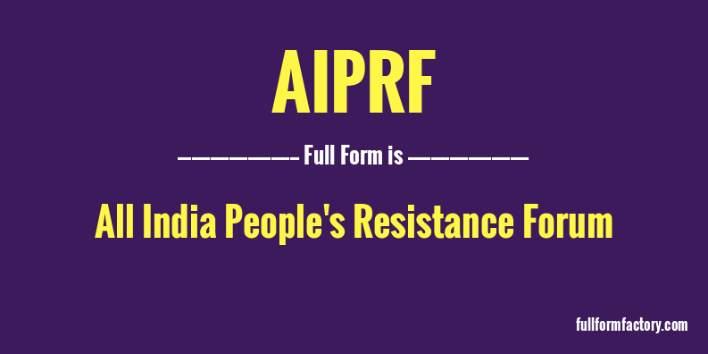 aiprf-full-form