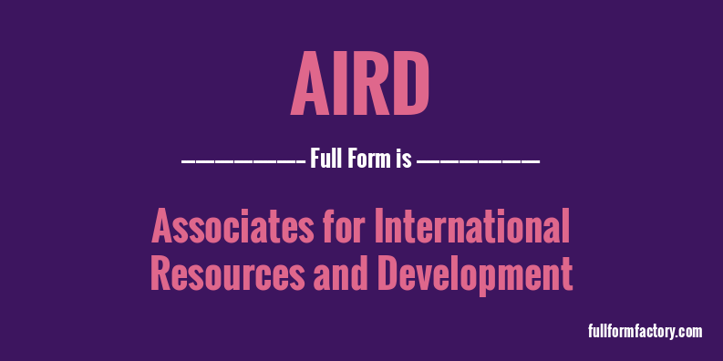 aird-full-form