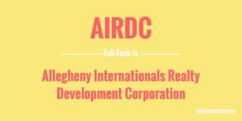 airdc-full-form