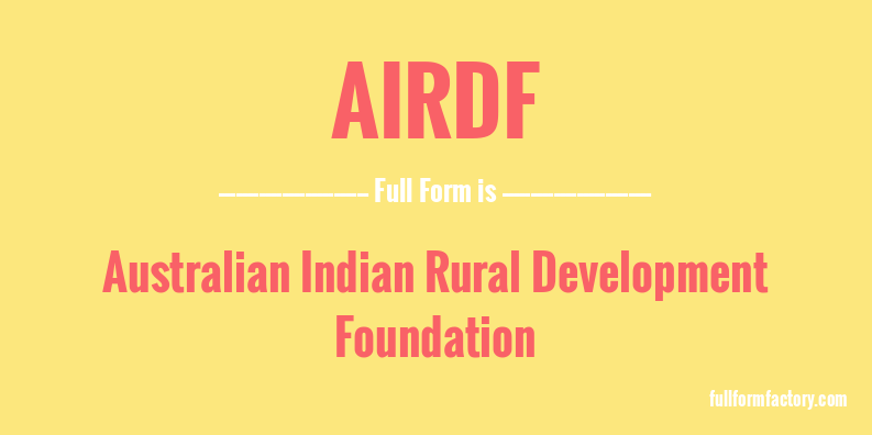 airdf-full-form