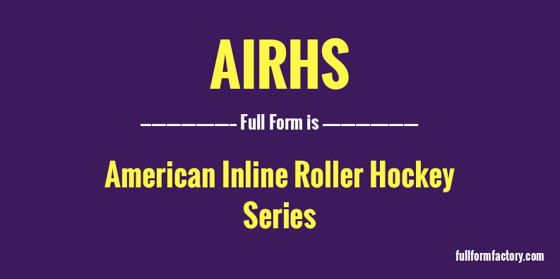 airhs-full-form