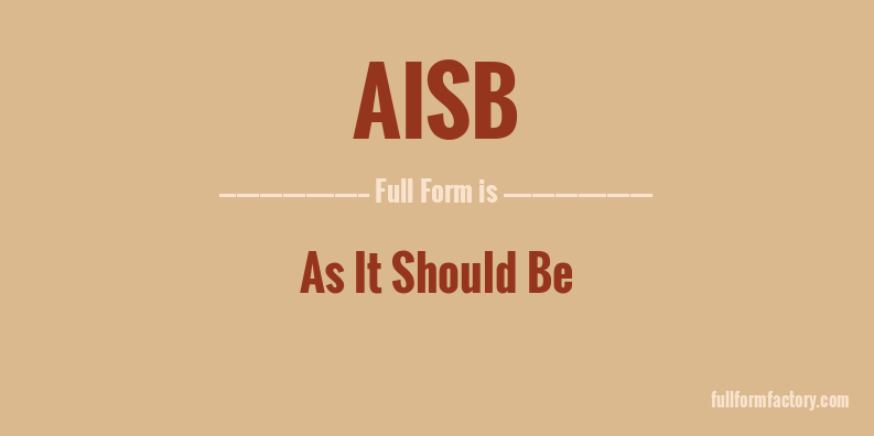 aisb-full-form