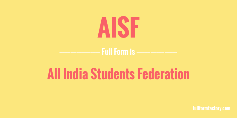 aisf-full-form