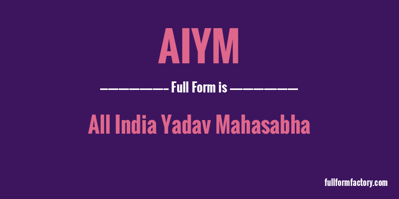 aiym-full-form
