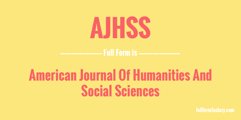 ajhss-full-form