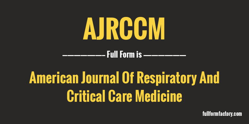 ajrccm-full-form