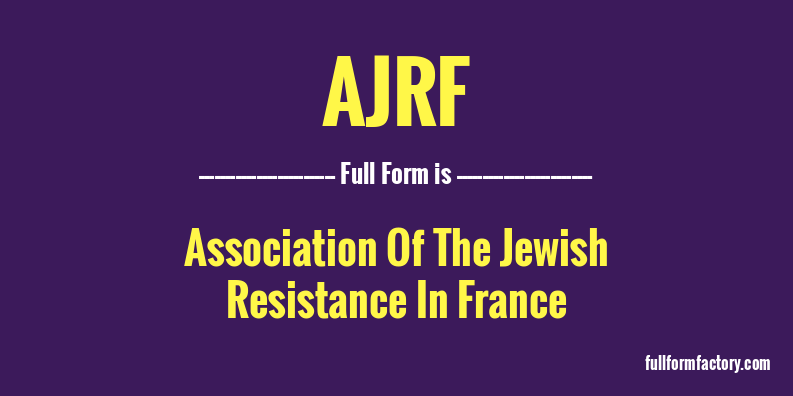 ajrf-full-form