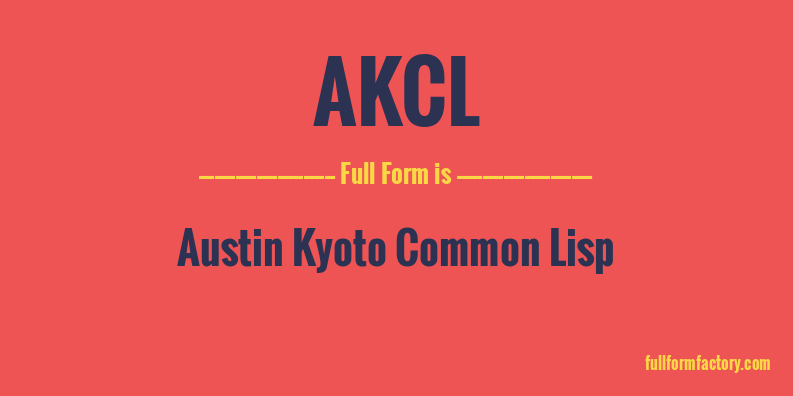 akcl-full-form