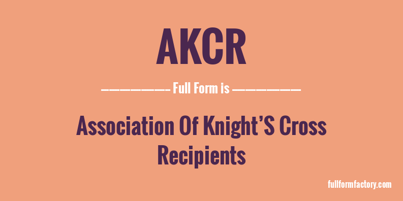 akcr-full-form