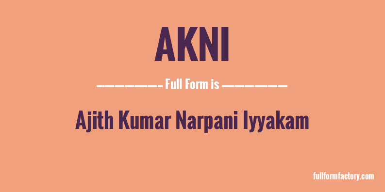akni-full-form