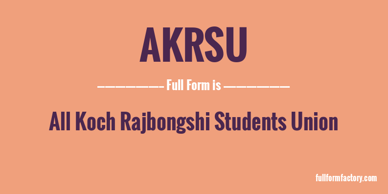 akrsu-full-form