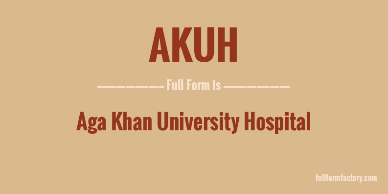 akuh-full-form