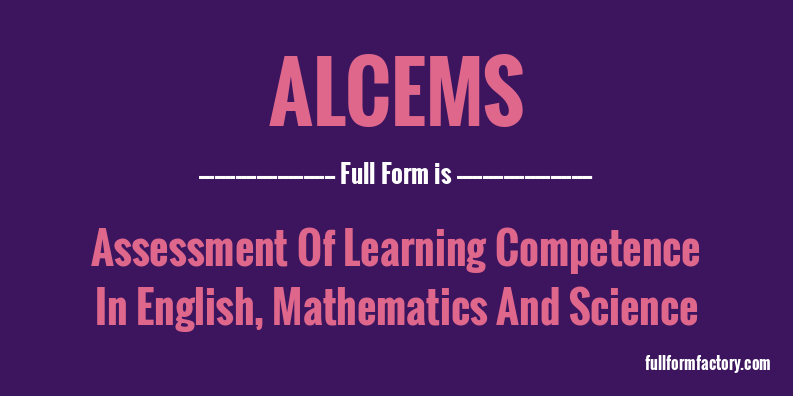 alcems-full-form