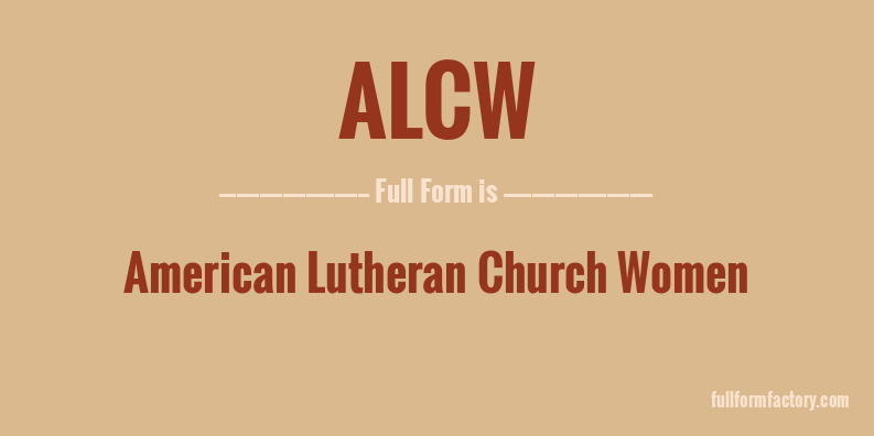 alcw-full-form