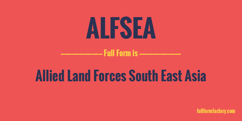 alfsea-full-form