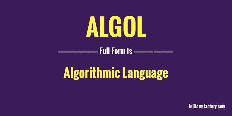 algol-full-form