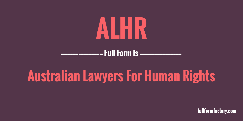 alhr-full-form