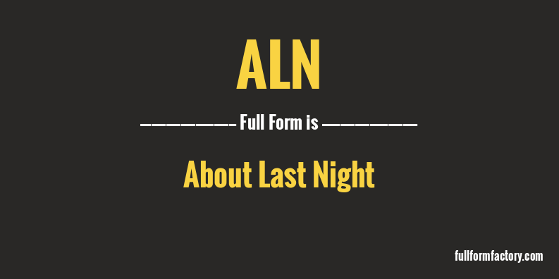 aln-full-form