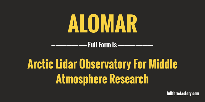 alomar-full-form