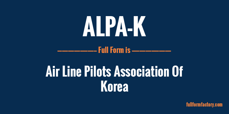 alpa-k-full-form
